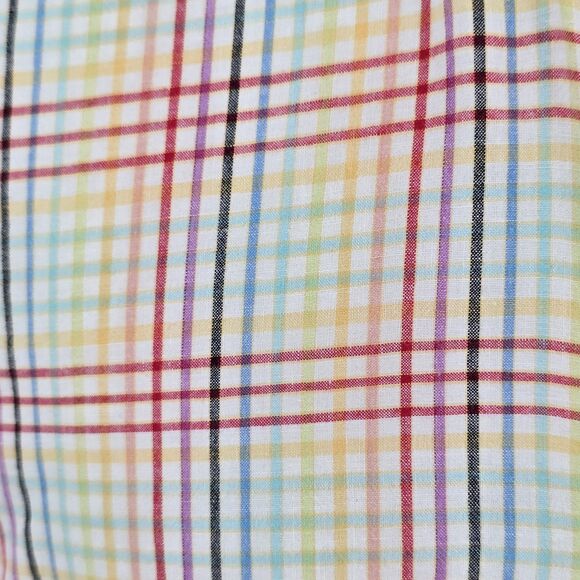 Orvis Rainbow Check Button Down Long Sleeve Shirt Size M - Picture 4 of 7